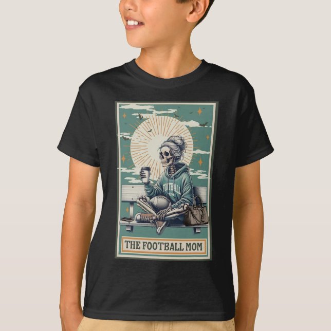 T-shirt Maman de football Skeleton Tarot Card Ballpark Mam (Devant)