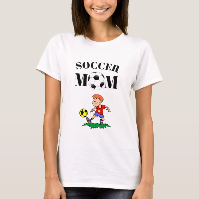 T-shirt Maman de footballeur (Devant)