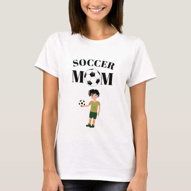 T-shirt Maman de footballeur (Devant)