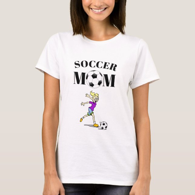 T-shirt Maman de footballeur (Devant)
