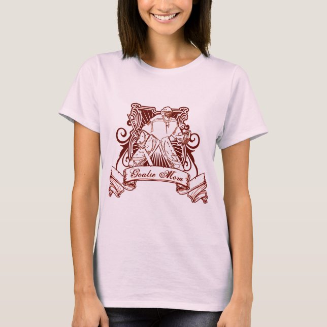 T-shirt Maman de gardien de hockey (Devant)