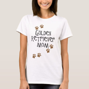 T-shirt Maman de golden retriever