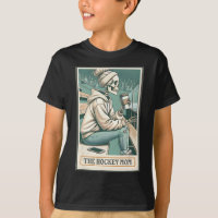 Maman de hockey La carte de tarot de squelette de