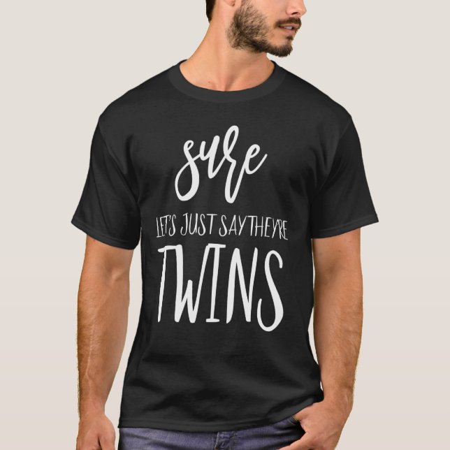 T-shirt Maman De Irlandais Twins Maman De 2 Enfants Près D (Devant)