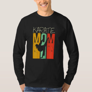 T-shirt Maman de karaté féminine Art martial Combat Maman