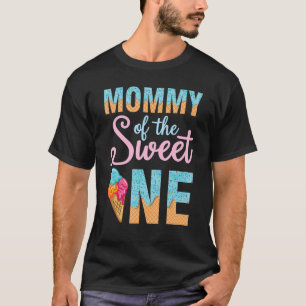 T-shirt Maman De La Crème De Glace Douce Un Joyeux Anniver