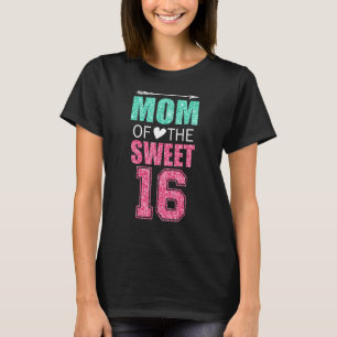 T-shirt Maman De La Douce 16 Matching Famille 16th Birthda