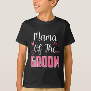 T-shirt Maman De La Famille Groom Mariage Mari Mari Mari À