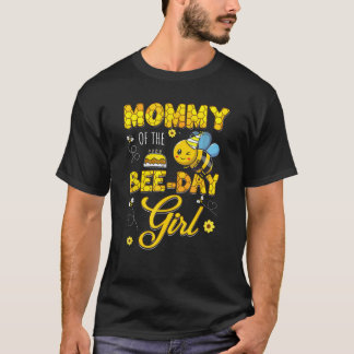 T-shirt Maman De La Fête Des Abeilles Fille Hive Anniversa