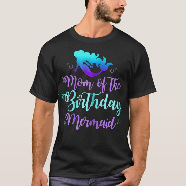 T-shirt Maman de La Fête des Sirènes d'Anniversaire Chemis (Devant)
