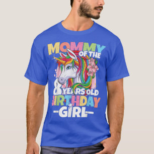 T-shirt Maman de la fille d'anniversaire 8e anniversaire F