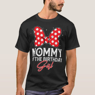 T-shirt Maman de la fille d'anniversaire Arc rose mignon F