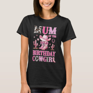 T-shirt Maman de la fille d'anniversaire Cowgirl Rodeo Fêt