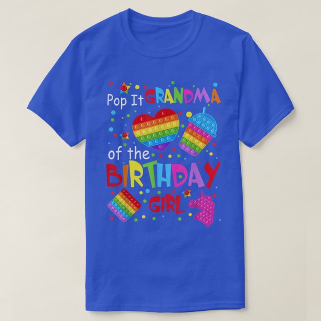 T-shirt Maman de la fille d'anniversaire Cute Pop It Jouet (Design devant)