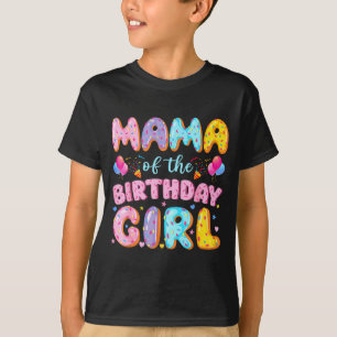T-shirt Maman de la fille d'anniversaire donut d'anniversa