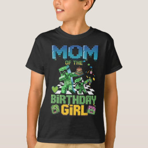T-shirt Maman de la fille d'anniversaire drôle jeu vidéo p