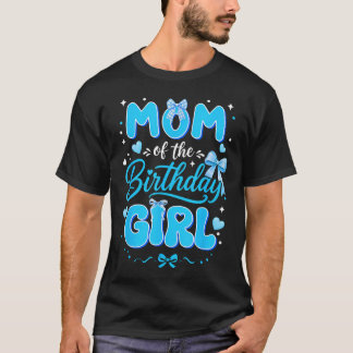 T-shirt Maman De La Fille D'anniversaire Famille Coquette