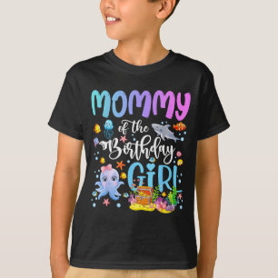 T-shirt Maman de la fille d'anniversaire Poisson de mer Oc