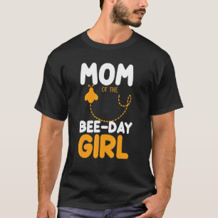 T-shirt Maman De La Fille De La Fête Des Abeilles Abeignet
