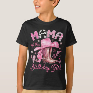 T-shirt Maman de la fille qui fête son anniversaire cowgir