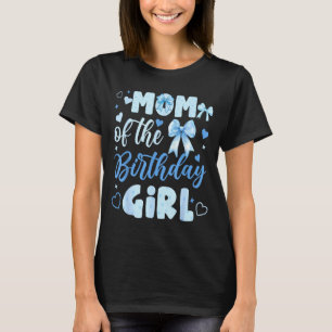 T-shirt Maman de la fille qui fête son anniversaire, noeud