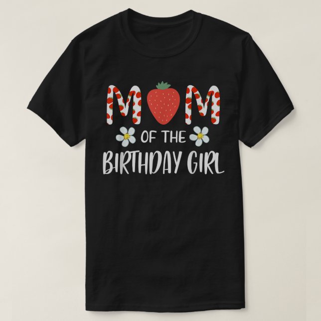 T-shirt Maman de la fille qui fête son anniversaire Premie (Design devant)