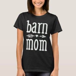 T-shirt Maman de la grange Cours d'équitation mignon Éques
