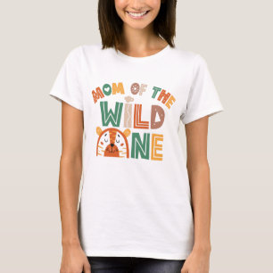 T-shirt Maman de la jungle sauvage Thème 1er anniversaire