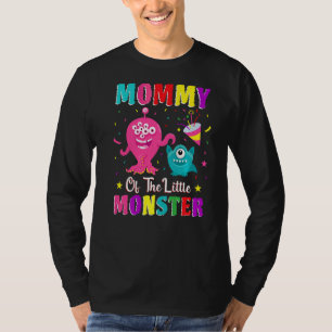 T-shirt Maman De La Petite Famille Monster Qui Correspond