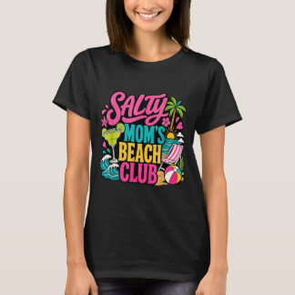 T-shirt Maman de la plage club de vacances d'été drôle sal