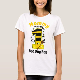 T-shirt Maman de la première abeille d'anniversaire