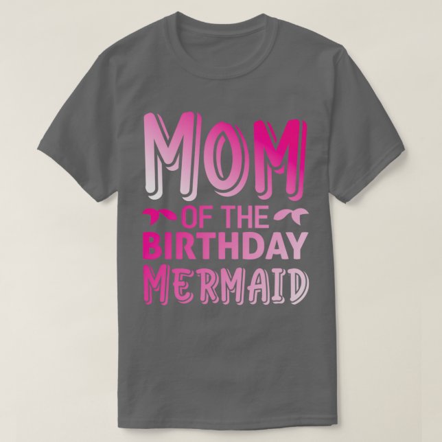 T-shirt Maman De La Sirène Anniversaire Fille Famille Anni (Design devant)