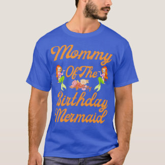 T-shirt Maman De La Sirène D'Anniversaire