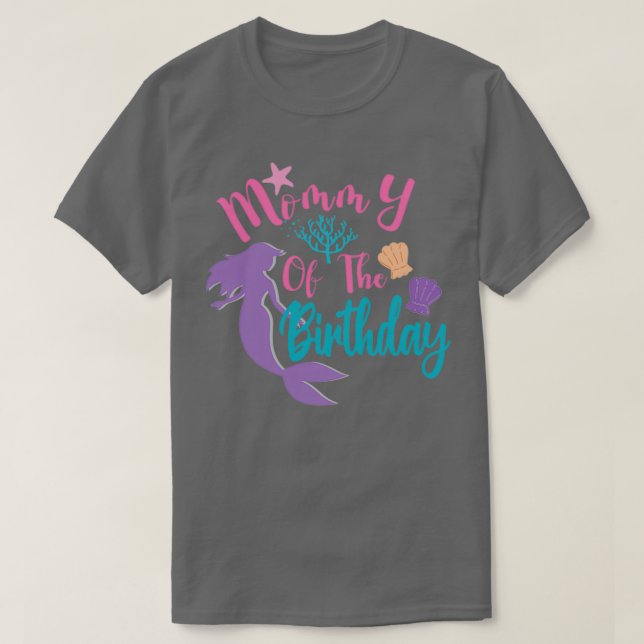 T-shirt Maman De La Sirène D'Anniversaire 39 (Design devant)
