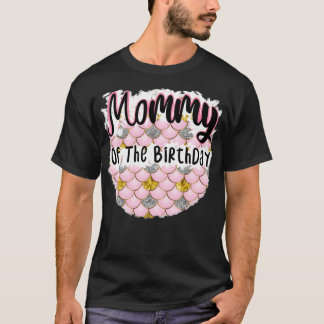T-shirt Maman de la sirène d'anniversaire pour v3