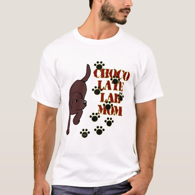T-shirt Maman de laboratoire de chocolat (Devant)