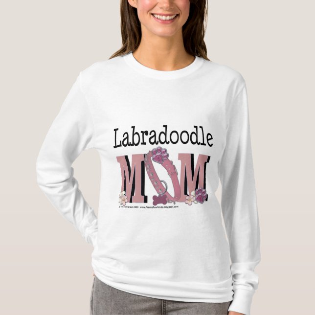 T-shirt MAMAN de LabraDoodle (Devant)