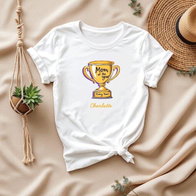 T-shirt Maman de l'année chaque année | Meilleure maman du (Créateur téléchargé)