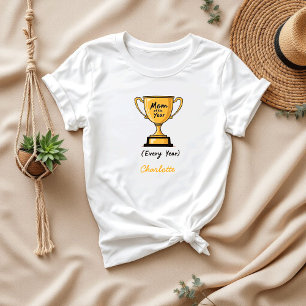 T-shirt Maman de l'année Fête des Mères Drôle & Mignonne