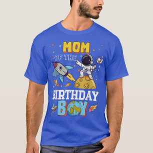 T-shirt Maman De L'Anniversaire Astronaut Garçon Espace Th