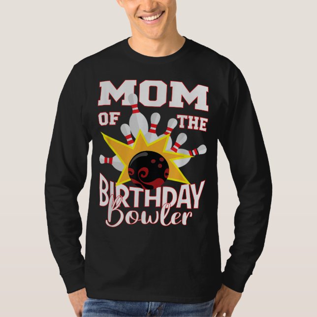 T-shirt Maman De L'Anniversaire Bowler Kid Bowling Party (Devant)