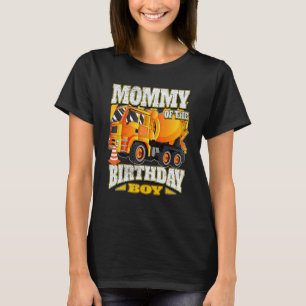 T-shirt Maman De L'Anniversaire Boy Concrete Mixer Camion
