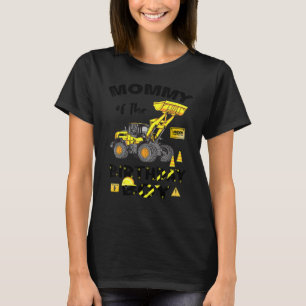 T-shirt Maman De L'Anniversaire Boy Construction Anniversa
