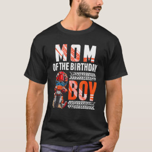 T-shirt Maman De L'Anniversaire Boy Dirt Vélo B Jour Motoc