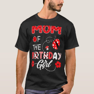 T-shirt Maman De L'Anniversaire Famille Ladybug Anniversai