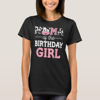 T-shirt Maman de l'anniversaire fille Chemise ferme vache
