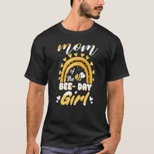 T-shirt Maman De L'Anniversaire Fille D'Abeille Jour De Co