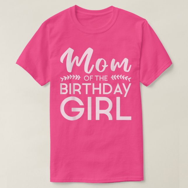 T-shirt Maman De L'Anniversaire Fille Famille Parents Mère (Design devant)