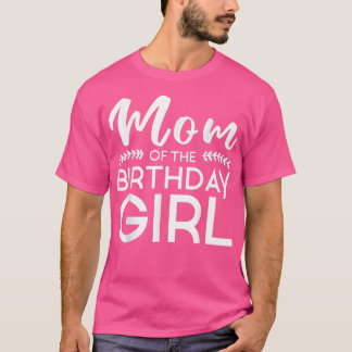 T-shirt Maman De L'Anniversaire Fille Famille Parents Mère