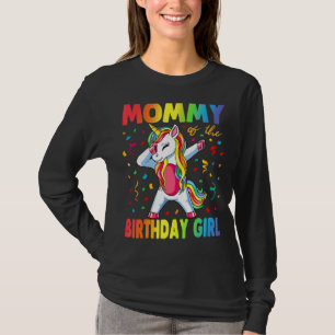 T-shirt Maman De L'Anniversaire Fille Mère Unicorn Birthda